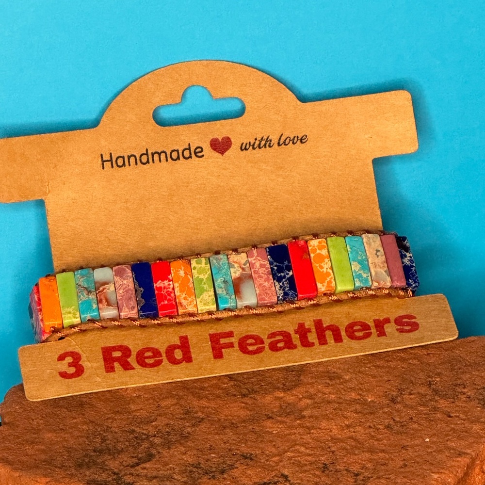 NEW Multicolor Handmade Stone Bracelet